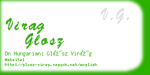 virag glosz business card